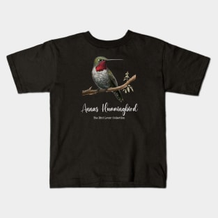 Annas Hummingbird - The Bird Lover Collection Kids T-Shirt